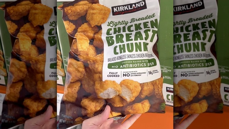 Kirkland Signature's Lightly Breaded Chicken Breast Chunks bag