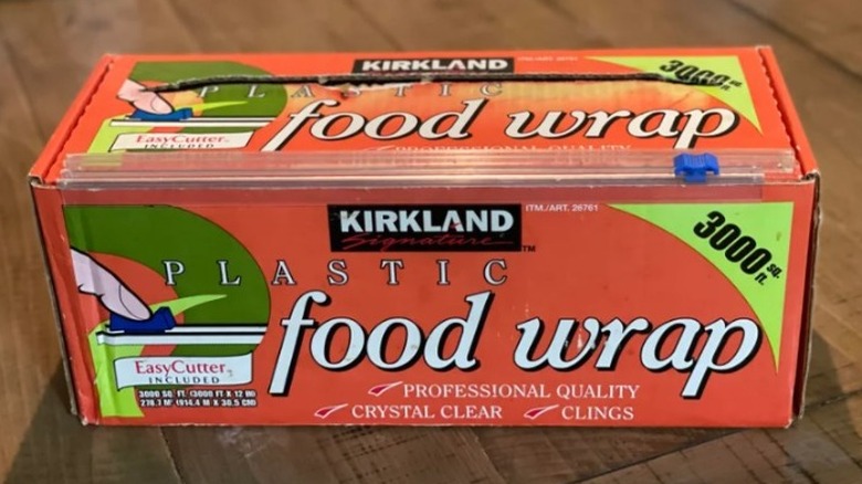 16-year-old box of Kirkland plastic wrap