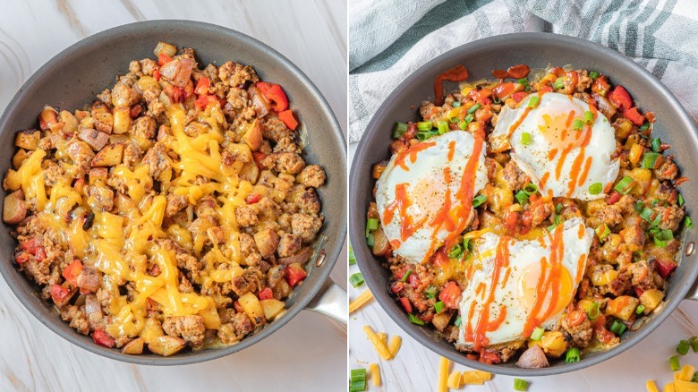 cowboy breakfast skillet assembly 