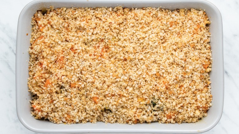 squash casserole with topping