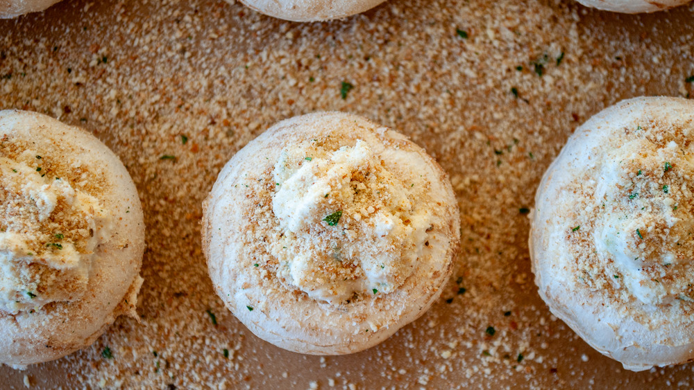 Mushrooms ready for the oven