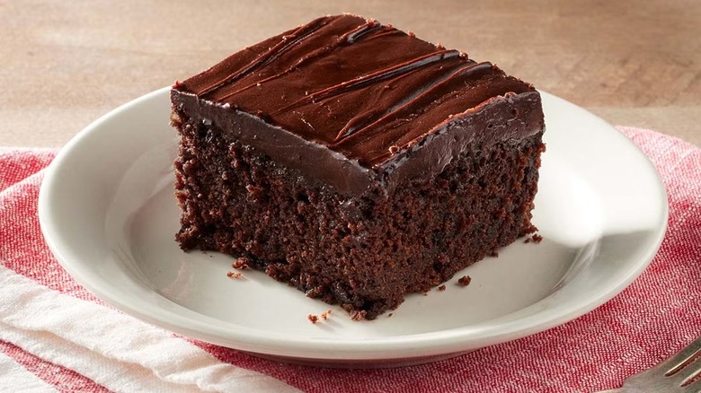 Double chocolate fudge Coca-Cola cake