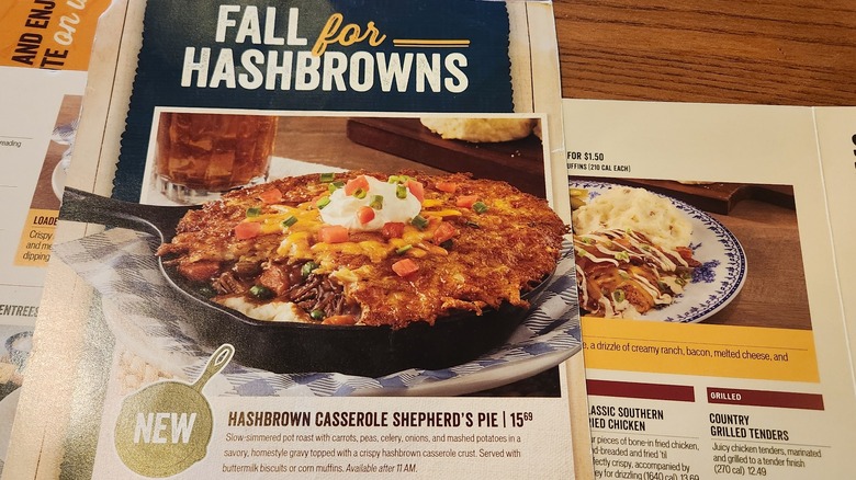 Cracker Barrel menu