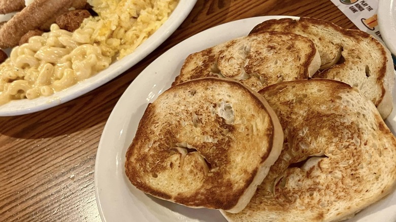 grilled sourdough at Cracker Barrel