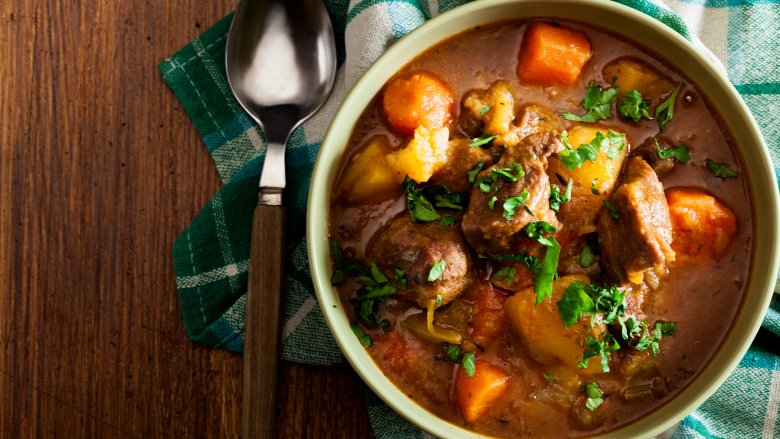 Bowl of beef stew