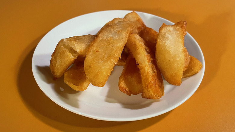 plate of steak fries