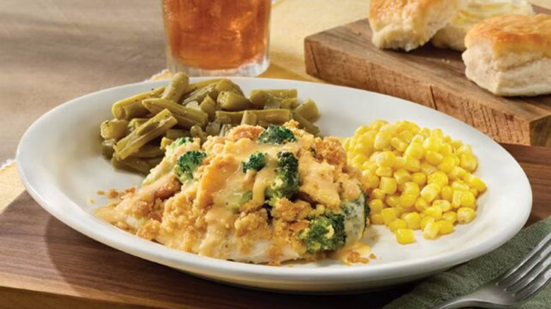 Cracker Barrel broccoli chicken special