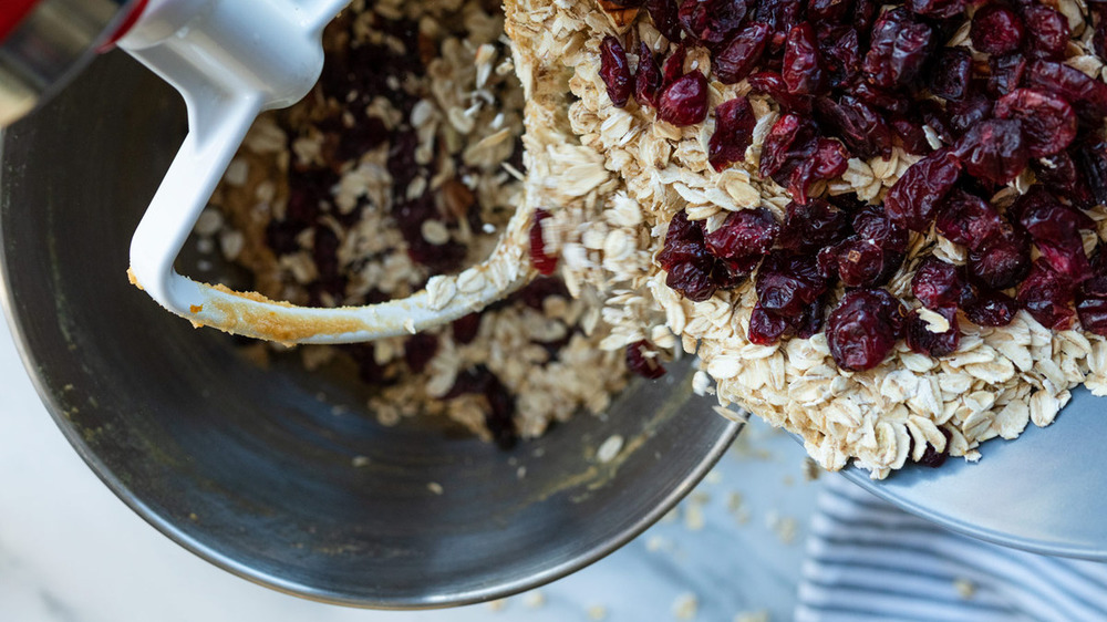 Cranberry orange oatmeal cookies