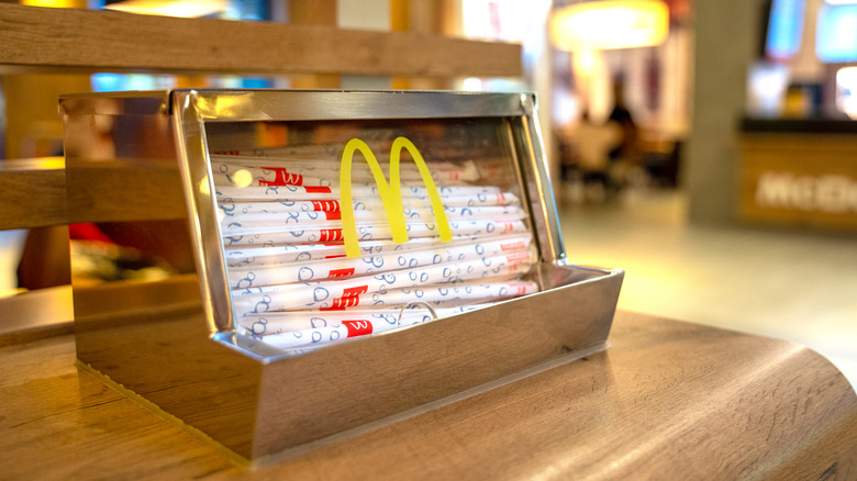 McDonald's plastic straws