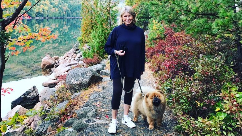 Martha Stewart and dog