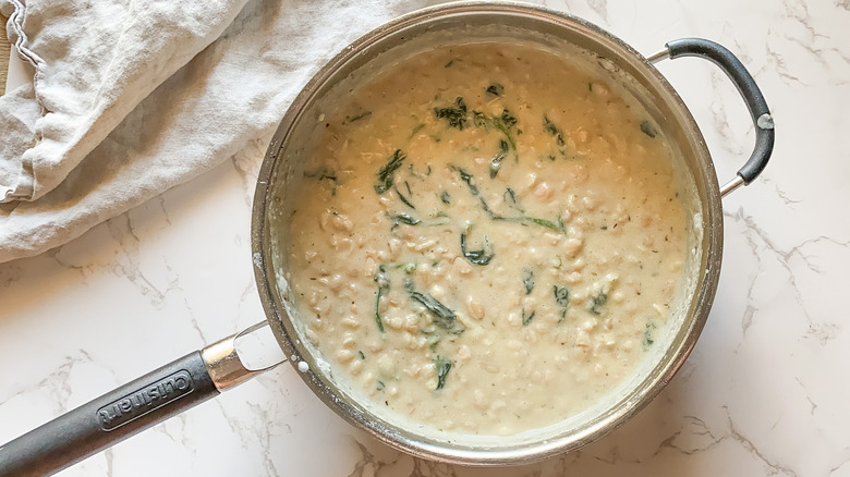 beans thickened in pot