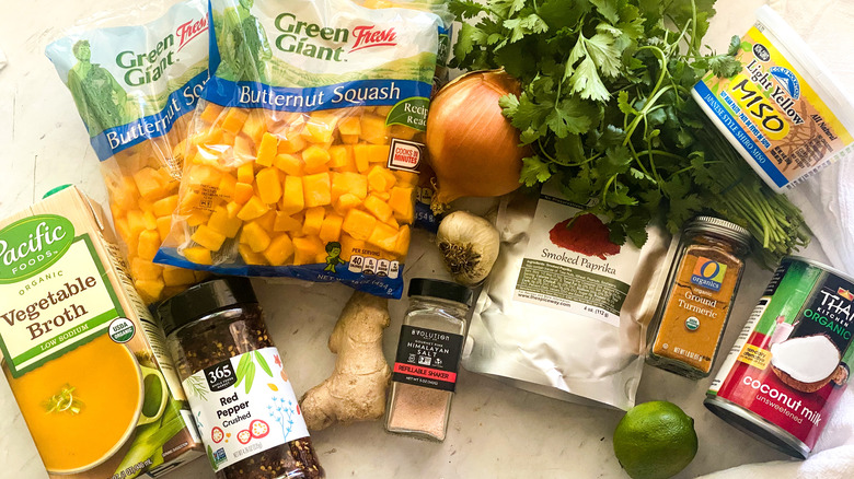 Ingredients for Yellow Squash Soup