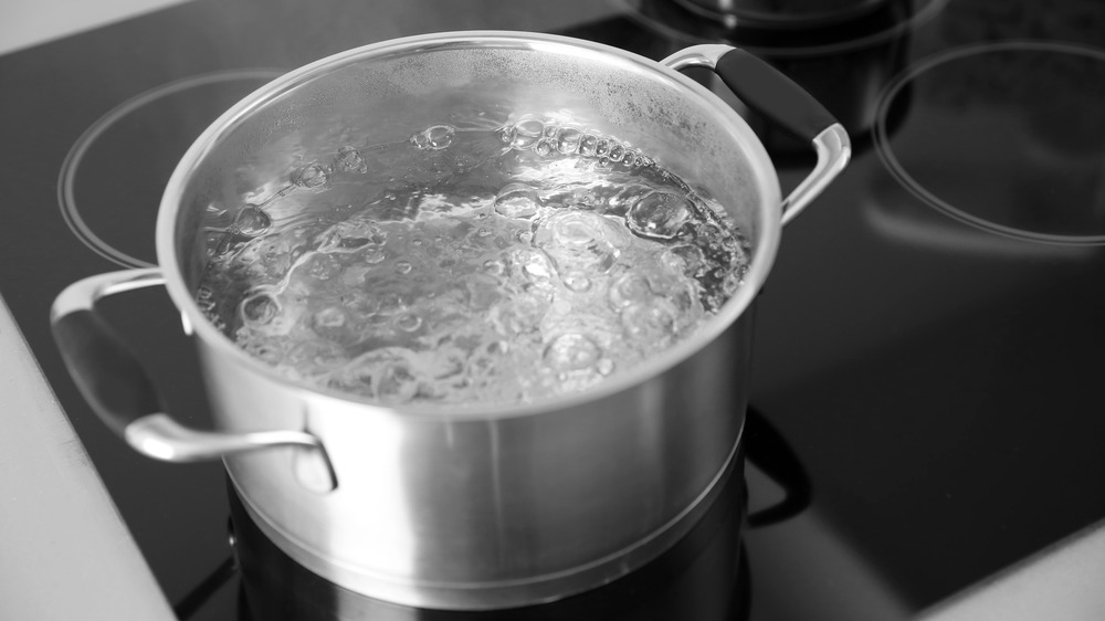 boil water for butternut squash stuffed shells