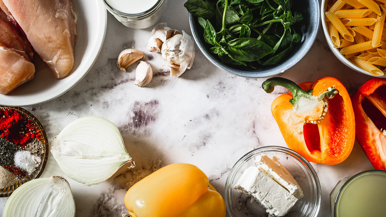 ingredients for cajun chicken pasta