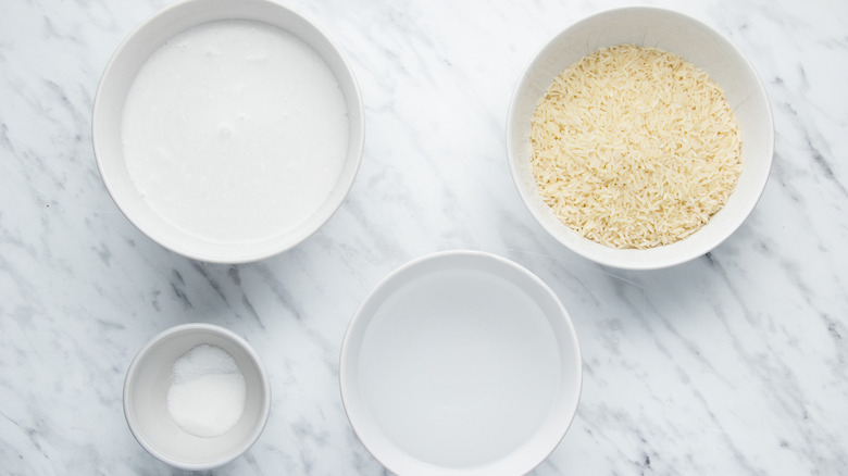 ingredients for coconut rice