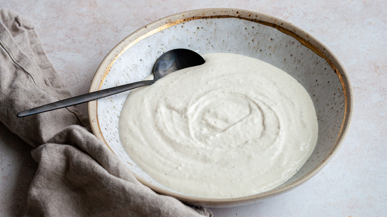 Creamy Horseradish Sauce in bowl 