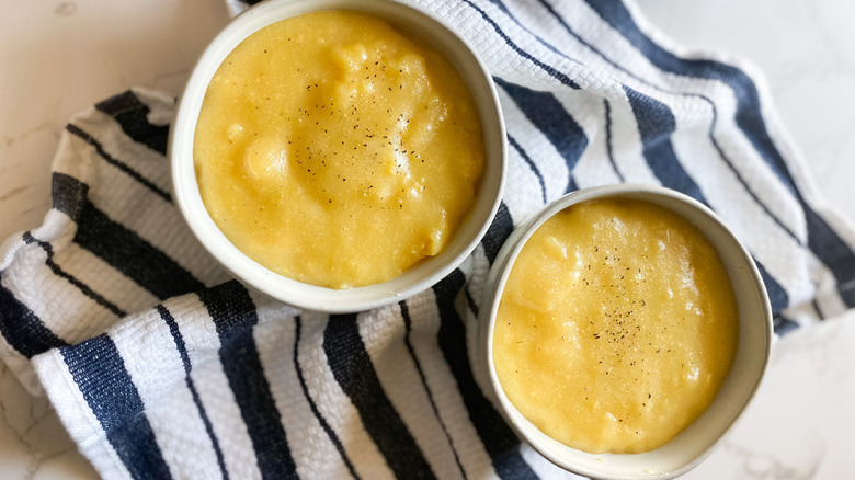 bowls of polenta