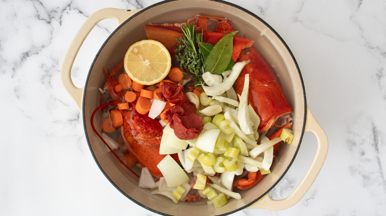 lobster broth prep