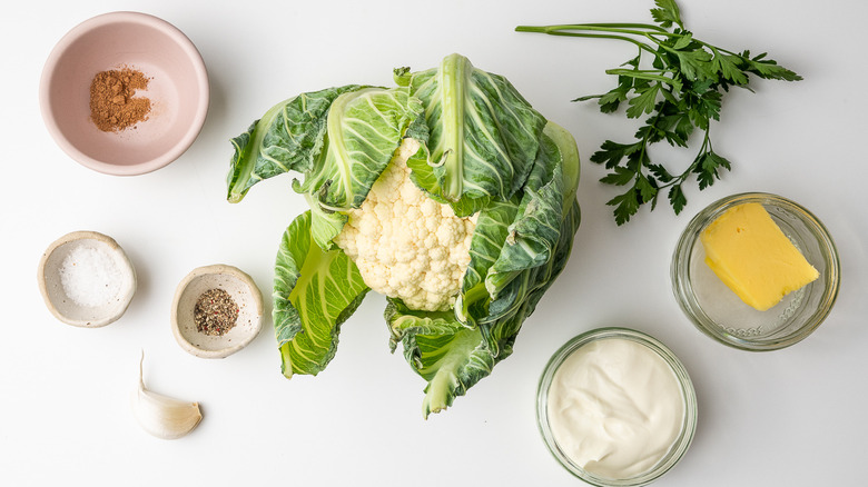 creamy mashed cauliflower ingredients