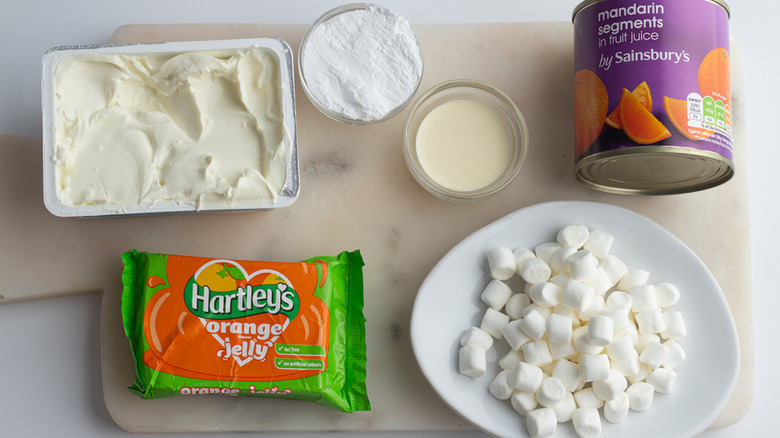 Creamy Orange Jello Salad ingredients