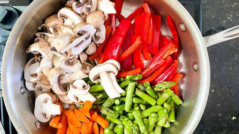 vegetables cooking