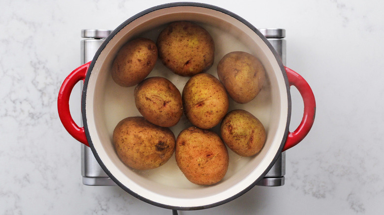 potatoes in water