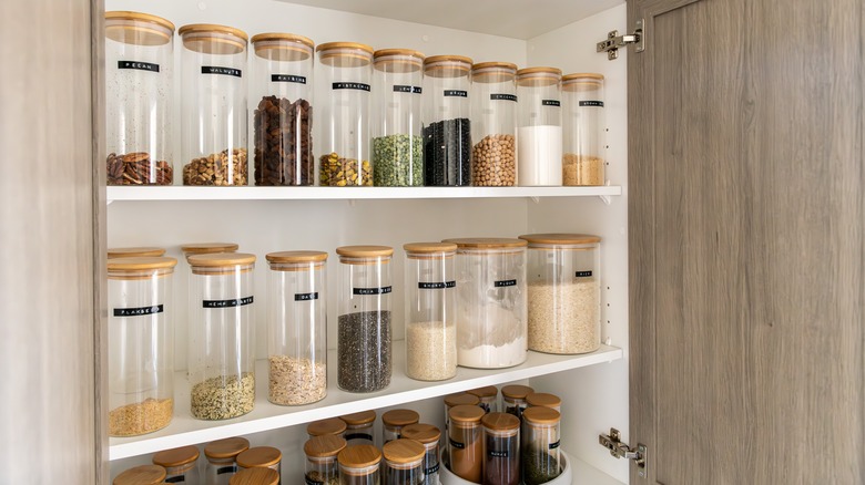 spice rack in cabinet 