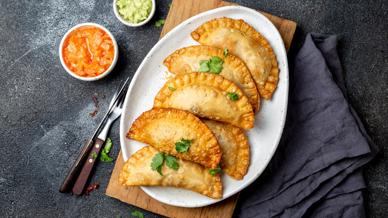 plate of empanadas