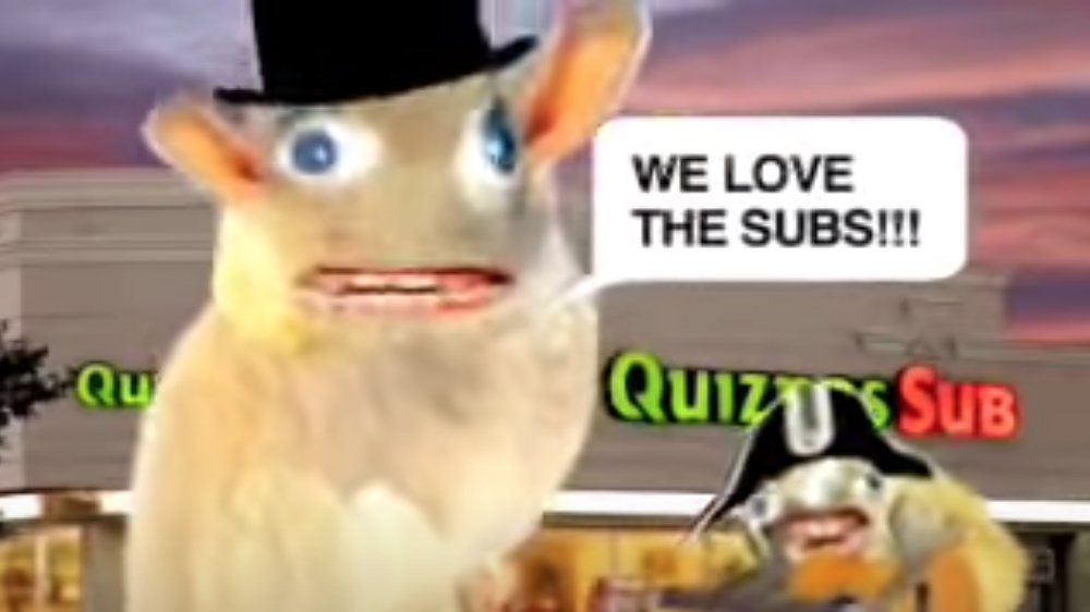 still from Quizno's Spongemonkeys fast food commercial