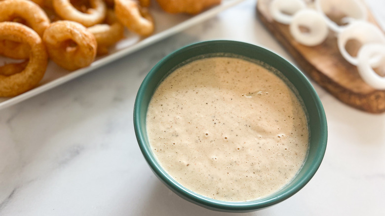 crispy beer batter in bowl 