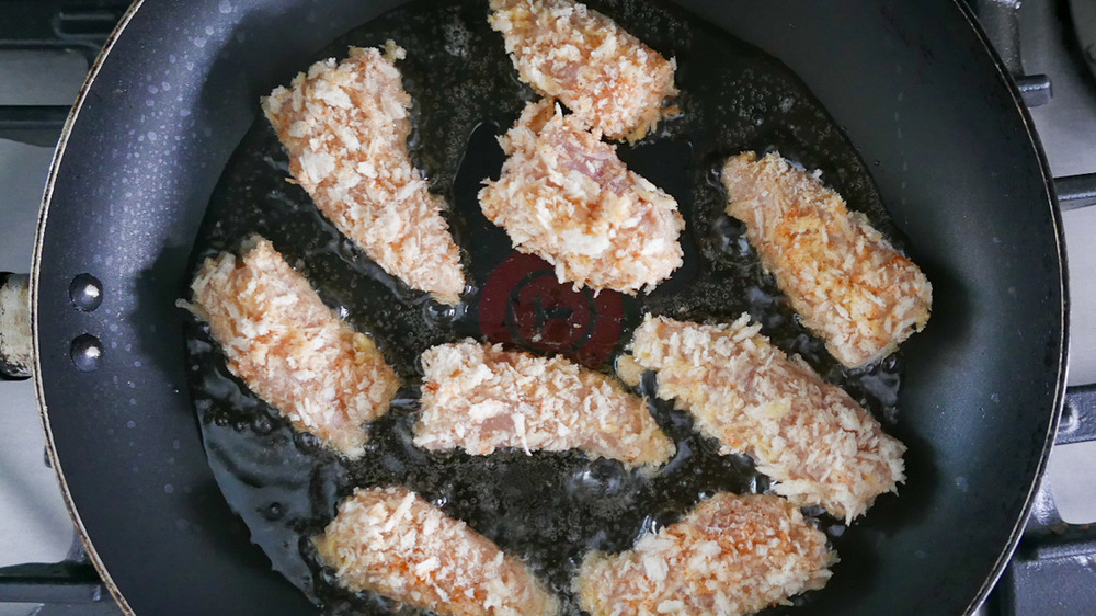 chicken nuggets frying