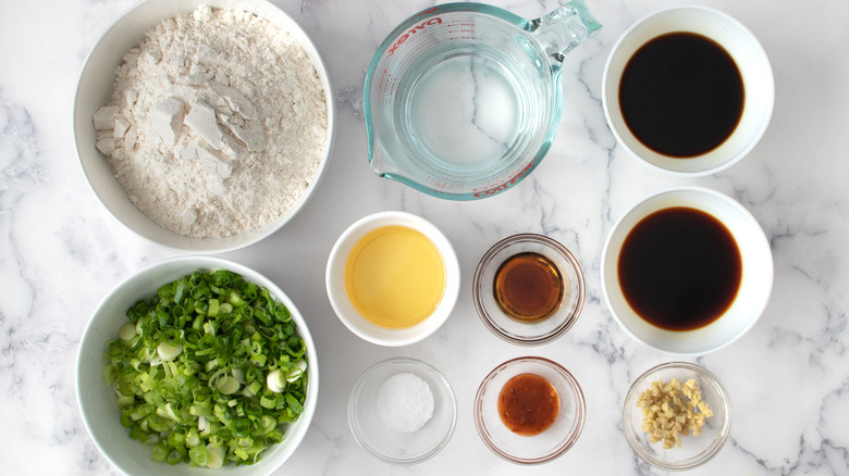 ingredients for scallion pancakes