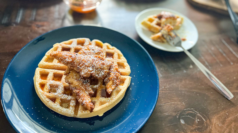 Buttermilk Fried Chicken And Waffles