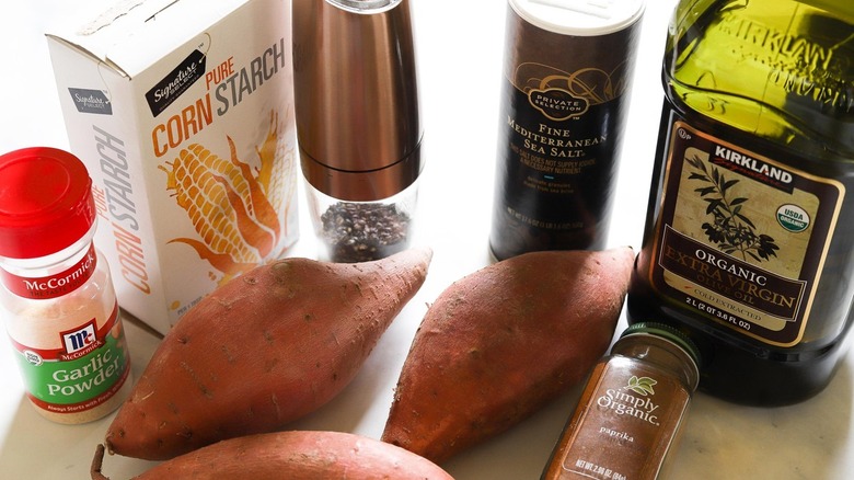 ingredients for sweet potato fries