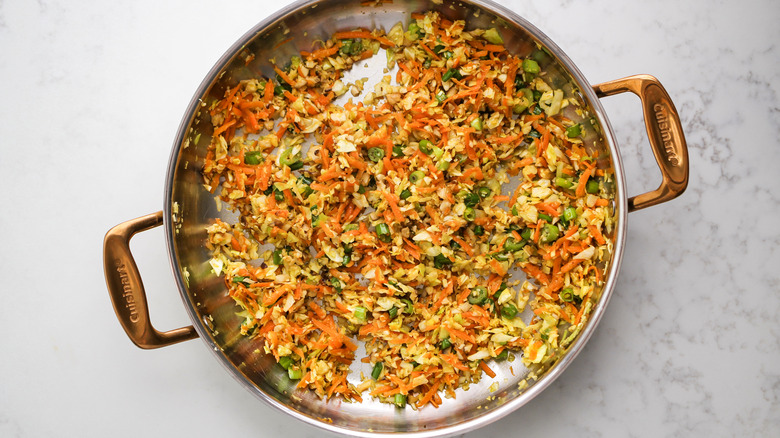 sauteed vegetable mixture in pan