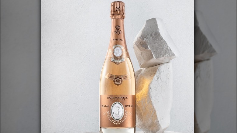 Cristal rose bottle