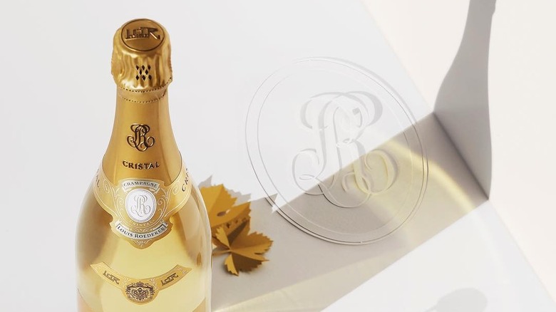 Cristal Champagne bottle