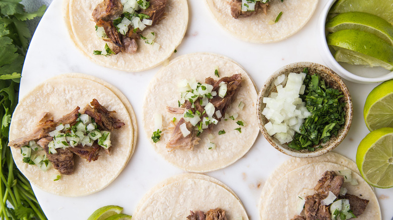 crock-pot carnitas on tray 