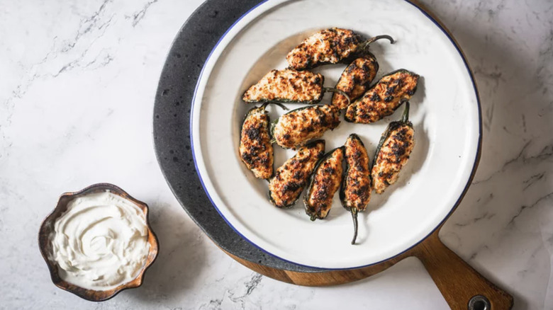 3-Ingredient Jalapeno Poppers on plate