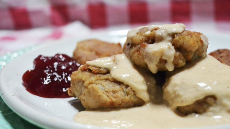 Copycat IKEA Meatballs on plate