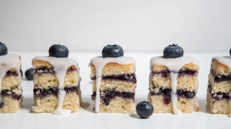 Easy Petit Fours on table