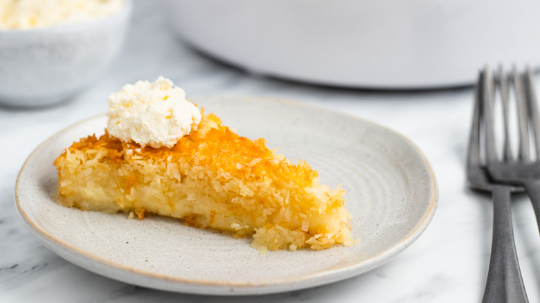 Crustless Coconut Pie Recipe