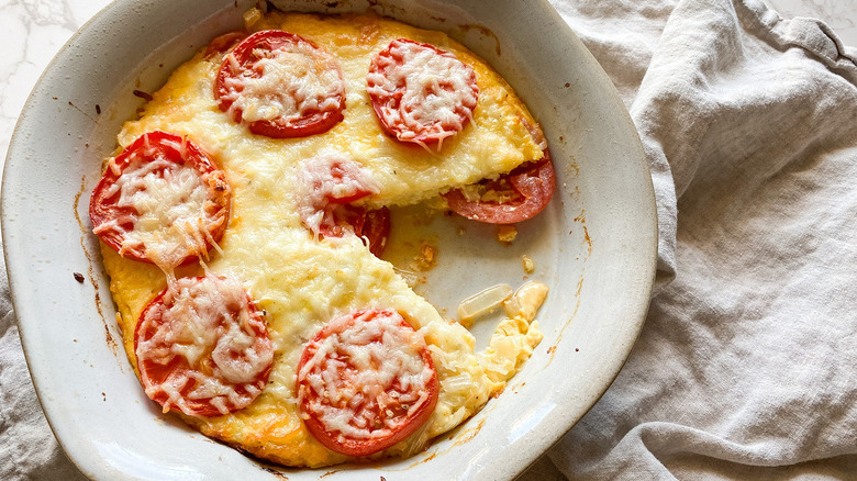 Crustless Tomato Pie Recipe