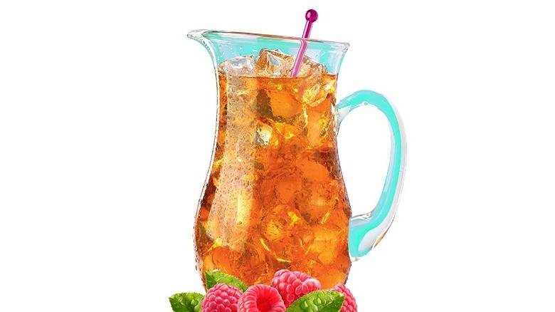 A pitcher of Raspberry Iced Tea