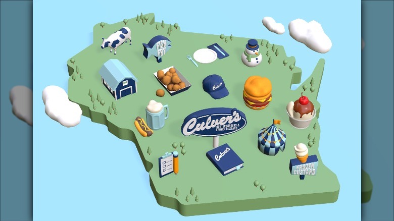 Map of Culver's items