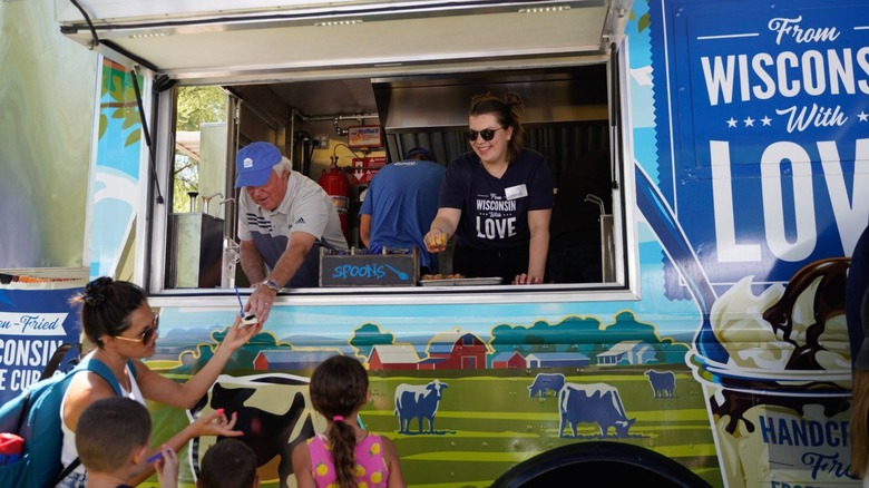 The Culver's food truck serving custard