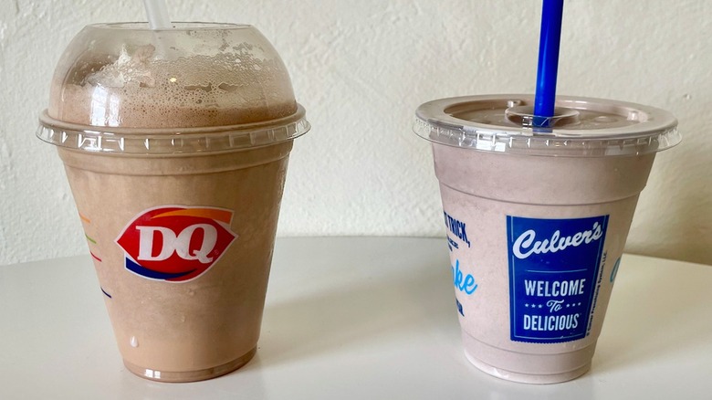 Dairy Queen and Culver's chocolate malts