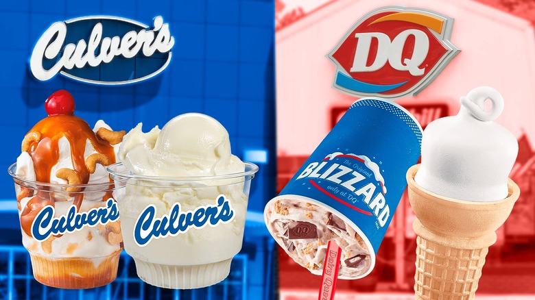 Culver's and Dairy Queen frozen treats