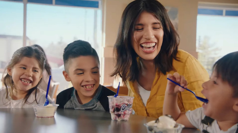 family enjoying Culver's frozen custard