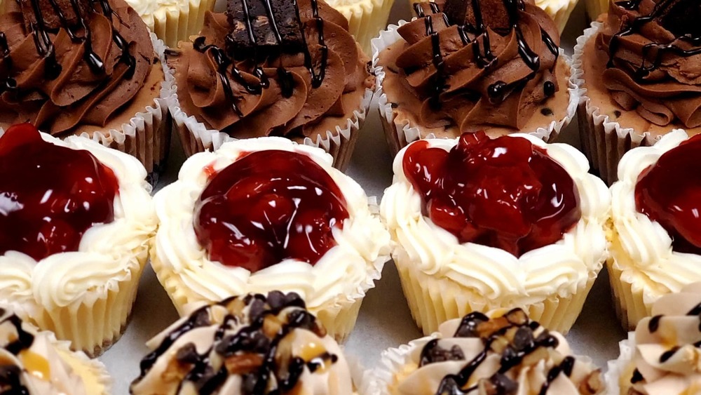 rows of delicious, beautiful cupcakes
